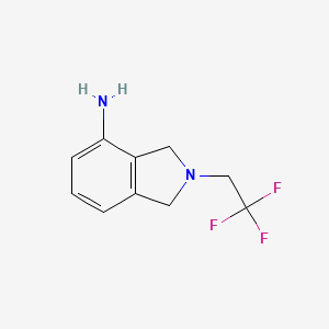 B1462652 2-(2,2,2-trifluoroethyl)-2,3-dihydro-1H-isoindol-4-amine CAS No. 1099677-70-9