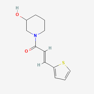 molecular formula C12H15NO2S B1462655 (2E)-1-(3-羟基哌啶-1-基)-3-(噻吩-2-基)丙-2-烯-1-酮 CAS No. 1158106-91-2