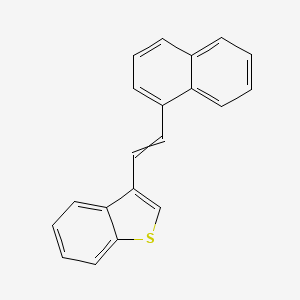 3-[2-(Naphthalen-1-yl)ethenyl]-1-benzothiophene