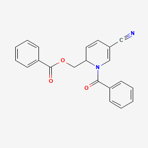 (1-Benzoyl-5-cyano-1,2-dihydropyridin-2-yl)methyl benzoate