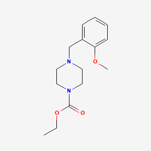 1-Piperazinecarboxylic acid, 4-[(2-methoxyphenyl)methyl]-, ethyl ester