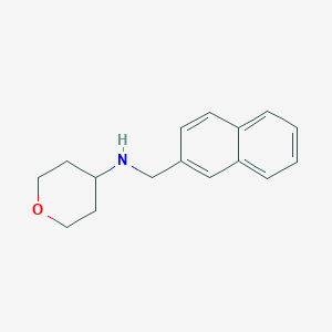molecular formula C16H19NO B1462662 N-[(萘-2-基)甲基]氧杂-4-胺 CAS No. 1153225-29-6