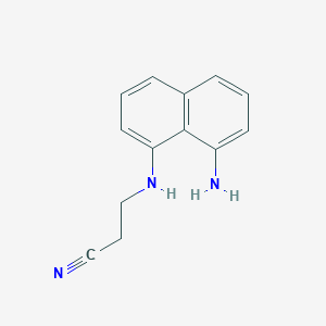 3-[(8-Aminonaphthalen-1-yl)amino]propanenitrile