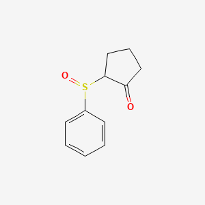 Cyclopentanone, 2-(phenylsulfinyl)-