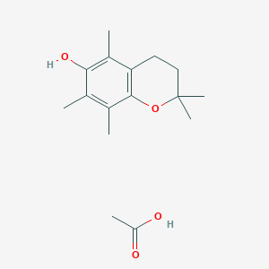 Acetic acid;2,2,5,7,8-pentamethyl-3,4-dihydrochromen-6-ol