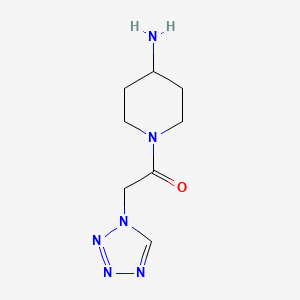 B1462668 1-(4-aminopiperidin-1-yl)-2-(1H-1,2,3,4-tetrazol-1-yl)ethan-1-one CAS No. 1154259-16-1