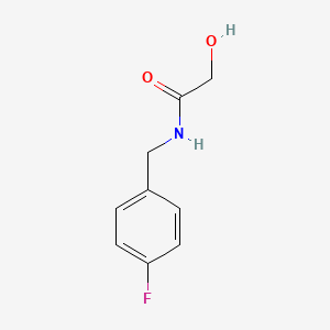 B1462670 N-[(4-fluorophenyl)methyl]-2-hydroxyacetamide CAS No. 1153759-06-8