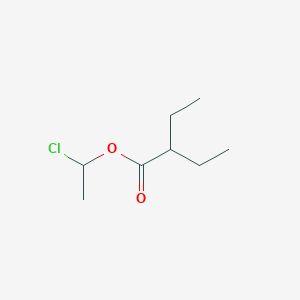 molecular formula C8H15ClO2 B14626758 1-Chloroethyl 2-ethylbutanoate CAS No. 58304-45-3