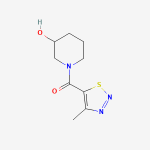 B1462676 1-(4-Methyl-1,2,3-thiadiazole-5-carbonyl)piperidin-3-ol CAS No. 1153187-51-9
