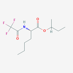 molecular formula C12H20F3NO3 B14626766 L-Norleucine, N-(trifluoroacetyl)-, 1-methylpropyl ester 