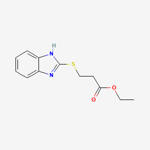 Ethyl 3-[(1H-benzimidazol-2-yl)sulfanyl]propanoate