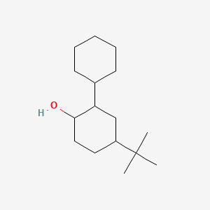 molecular formula C16H30O B14626847 2-Cyclohexyl-4-tert-butyl cyclohexanol CAS No. 55538-59-5