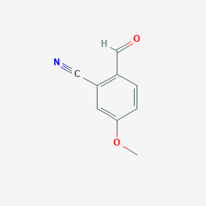 molecular formula C9H7NO2 B1462685 2-氰基-4-甲氧基苯甲醛 CAS No. 21962-47-0