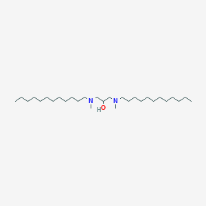 molecular formula C29H62N2O B14626876 1,3-Bis[dodecyl(methyl)amino]propan-2-ol CAS No. 58293-43-9