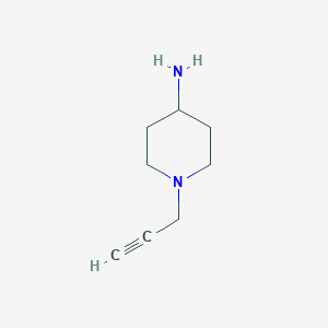 molecular formula C8H14N2 B1462688 1-(Prop-2-yn-1-yl)piperidin-4-amine CAS No. 1153254-89-7
