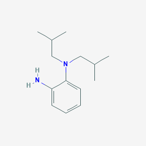 molecular formula C14H24N2 B1462691 N1,N1-bis(2-methylpropyl)benzene-1,2-diamine CAS No. 1153226-05-1