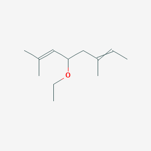 molecular formula C12H22O B14626915 4-Ethoxy-2,6-dimethylocta-2,6-diene CAS No. 54009-88-0