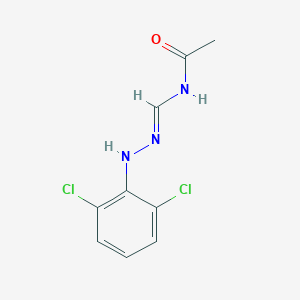 N-[(E)-[(2,6-dichlorophenyl)hydrazinylidene]methyl]acetamide