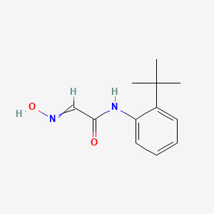 molecular formula C12H16N2O2 B14626920 N-(2-tert-butylphenyl)-2-(hydroxyimino)acetamide CAS No. 57816-96-3