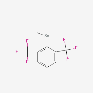 [2,6-Bis(trifluoromethyl)phenyl](trimethyl)stannane