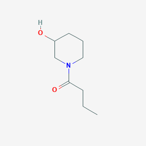 molecular formula C9H17NO2 B1462693 1-(3-Hydroxypiperidin-1-yl)butan-1-one CAS No. 1154909-81-5