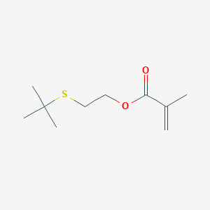 molecular formula C10H18O2S B14626946 2-(tert-Butylsulfanyl)ethyl 2-methylprop-2-enoate CAS No. 58945-04-3