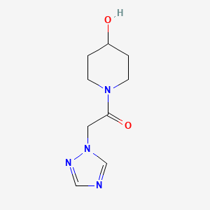 1-(4-hydroxypiperidin-1-yl)-2-(1H-1,2,4-triazol-1-yl)ethan-1-one