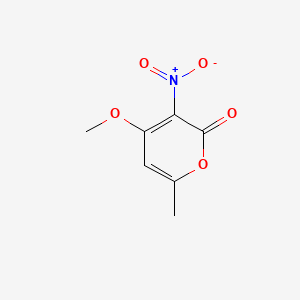 2H-Pyran-2-one, 4-methoxy-6-methyl-3-nitro-