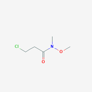 molecular formula C5H10ClNO2 B1462697 3-chloro-N-methoxy-N-methylpropanamide CAS No. 1062512-53-1