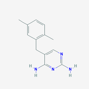 5-[(2,5-Dimethylphenyl)methyl]pyrimidine-2,4-diamine