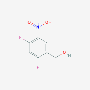 molecular formula C7H5F2NO3 B1462698 2,4-Difluoro-5-nitrobenzyl alcohol CAS No. 935287-88-0