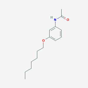 molecular formula C15H23NO2 B14626999 N-[3-(Heptyloxy)phenyl]acetamide CAS No. 55792-59-1