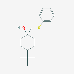 4-tert-Butyl-1-[(phenylsulfanyl)methyl]cyclohexan-1-ol