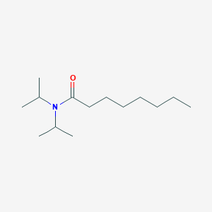 molecular formula C14H29NO B14627007 N,N-di(propan-2-yl)octanamide CAS No. 57303-34-1