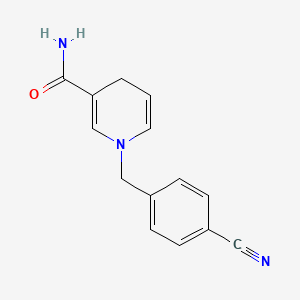 1-[(4-Cyanophenyl)methyl]-1,4-dihydropyridine-3-carboxamide