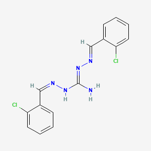 1-[(Z)-(2-chlorophenyl)methylideneamino]-2-[(E)-(2-chlorophenyl)methylideneamino]guanidine