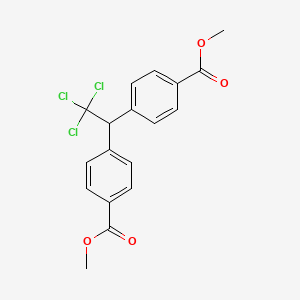 molecular formula C18H15Cl3O4 B14627058 Dimethyl 4,4'-(2,2,2-trichloroethane-1,1-diyl)dibenzoate CAS No. 54545-86-7