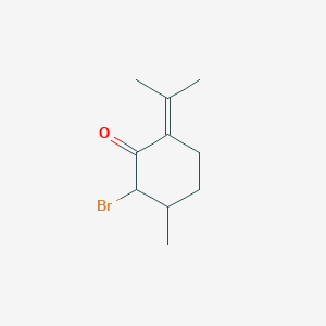 2-Bromo-3-methyl-6-propan-2-ylidenecyclohexan-1-one