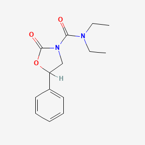 N,N-Diethyl-2-oxo-5-phenyl-3-oxazolidinecarboxamide