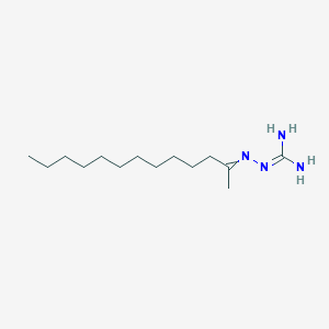 molecular formula C14H30N4 B14627091 2-(Tridecan-2-ylideneamino)guanidine CAS No. 57821-89-3