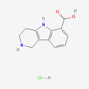 1H,2H,3H,4H,5H-pyrido[4,3-b]indole-6-carboxylic acid hydrochloride