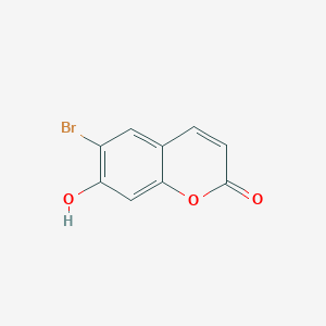 molecular formula C9H5BrO3 B14627122 6-Bromo-7-hydroxy-2H-1-benzopyran-2-one CAS No. 54102-22-6