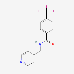 molecular formula C14H11F3N2O B14627124 N-[(Pyridin-4-yl)methyl]-4-(trifluoromethyl)benzamide CAS No. 56913-70-3