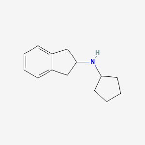 molecular formula C14H19N B1462713 N-cyclopentyl-2,3-dihydro-1H-inden-2-amine CAS No. 1153820-24-6