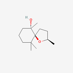 1-Oxaspiro(4.5)decan-6-ol, 2,6,10,10-tetramethyl-, (2R,5S,6S)-rel-