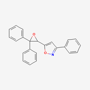 Isoxazole, 5-(3,3-diphenyloxiranyl)-3-phenyl-