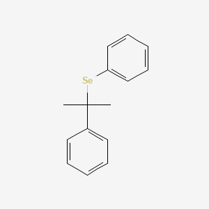 Benzene, [(1-methyl-1-phenylethyl)seleno]-