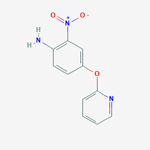 2-Nitro-4-[(pyridin-2-yl)oxy]aniline