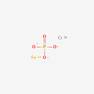 molecular formula CrFeO4P+2 B14627210 Chromium(3+);iron(2+);phosphate CAS No. 58033-78-6