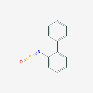 molecular formula C12H9NOS B14627226 2-[(Oxo-lambda~4~-sulfanylidene)amino]-1,1'-biphenyl CAS No. 58808-29-0